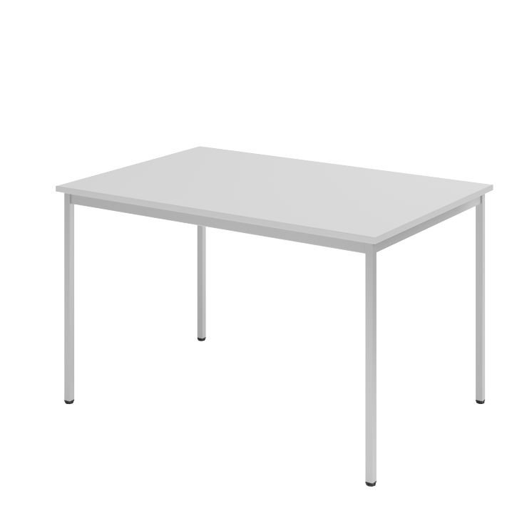 Tisch V-Serie, Fuß eckig, 120 x 80 cm, Grau/Grau